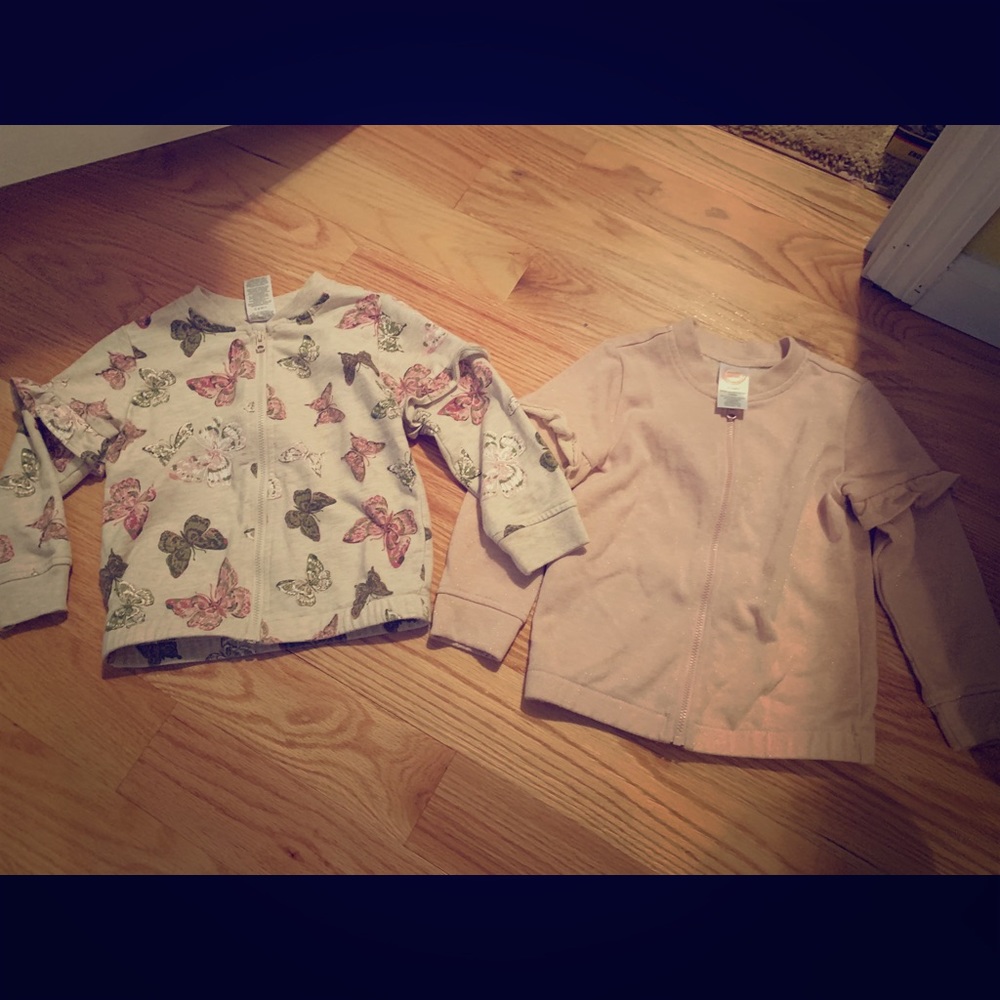 Set of two warm cardigan style sweaters